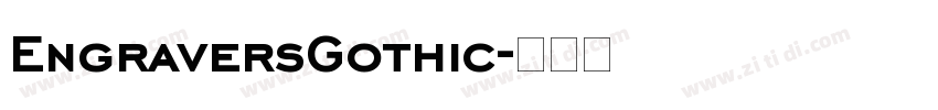 EngraversGothic字体转换