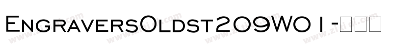 EngraversOldst209W01字体转换