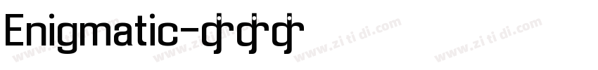 Enigmatic字体转换