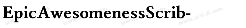 EpicAwesomenessScrib字体转换