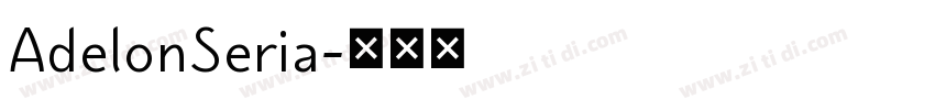 AdelonSeria字体转换
