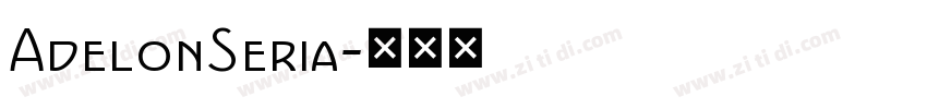 AdelonSeria字体转换