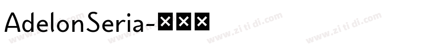 AdelonSeria字体转换