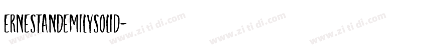 ErnestandEmilySolid字体转换