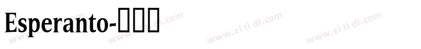 Esperanto字体转换