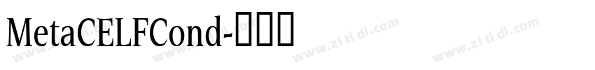 MetaCELFCond字体转换