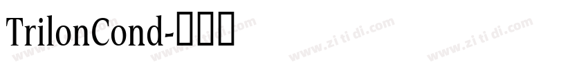 TrilonCond字体转换