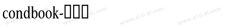 condbook字体转换