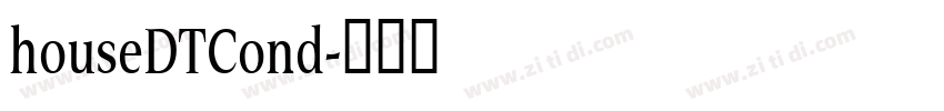 houseDTCond字体转换