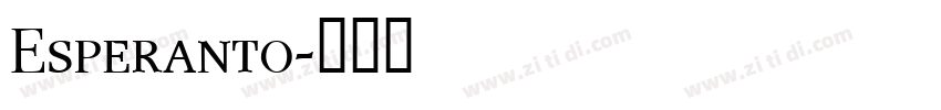 Esperanto字体转换