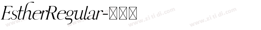 EstherRegular字体转换