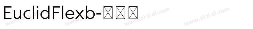 EuclidFlexb字体转换