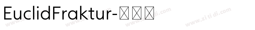 EuclidFraktur字体转换