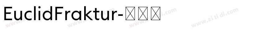 EuclidFraktur字体转换