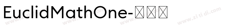 EuclidMathOne字体转换