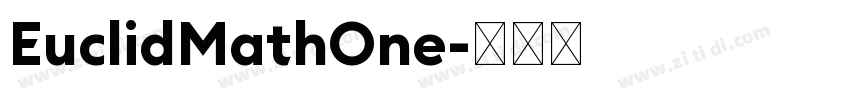 EuclidMathOne字体转换