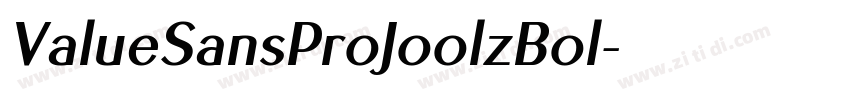 ValueSansProJoolzBol字体转换