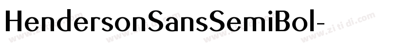 HendersonSansSemiBol字体转换