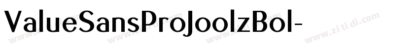 ValueSansProJoolzBol字体转换