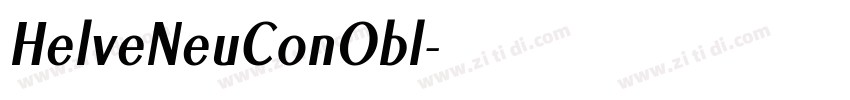 HelveNeuConObl字体转换