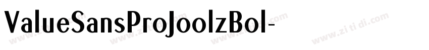 ValueSansProJoolzBol字体转换