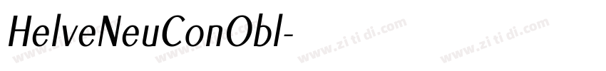 HelveNeuConObl字体转换