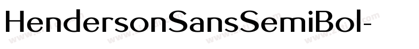 HendersonSansSemiBol字体转换