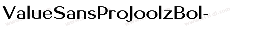 ValueSansProJoolzBol字体转换