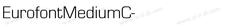 EurofontMediumC字体转换