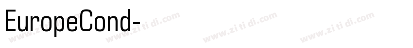 EuropeCond字体转换
