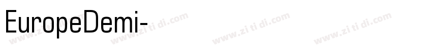 EuropeDemi字体转换