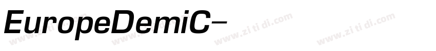 EuropeDemiC字体转换