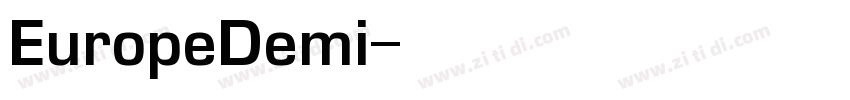 EuropeDemi字体转换