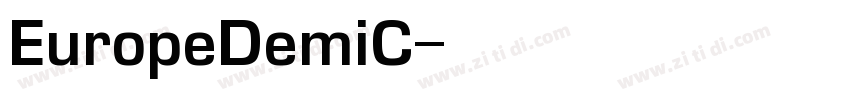EuropeDemiC字体转换