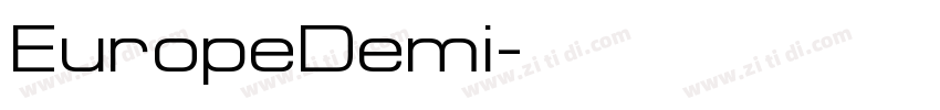 EuropeDemi字体转换