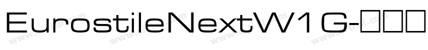 EurostileNextW1G字体转换