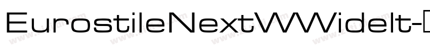 EurostileNextWWidelt字体转换