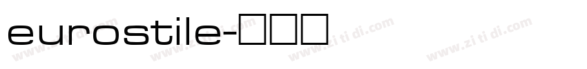 eurostile字体转换