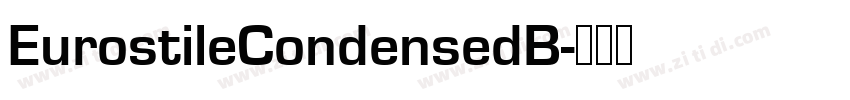 EurostileCondensedB字体转换