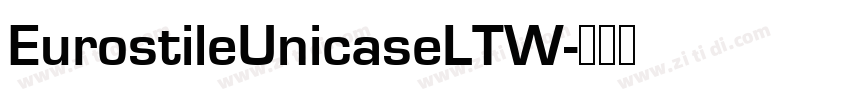 EurostileUnicaseLTW字体转换