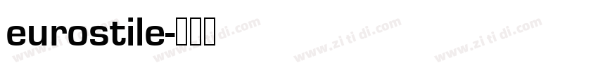 eurostile字体转换