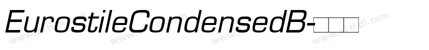 EurostileCondensedB字体转换