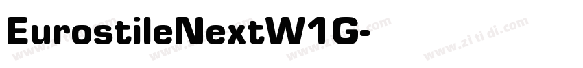 EurostileNextW1G字体转换
