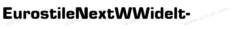 EurostileNextWWidelt字体转换