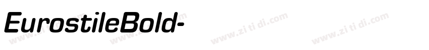 EurostileBold字体转换
