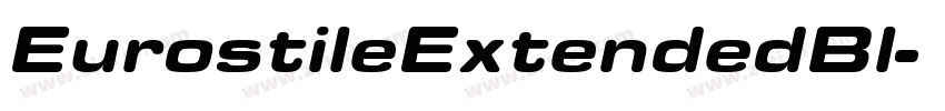 EurostileExtendedBl字体转换
