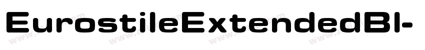 EurostileExtendedBl字体转换