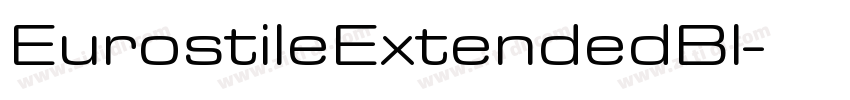 EurostileExtendedBl字体转换