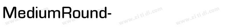 MediumRound字体转换