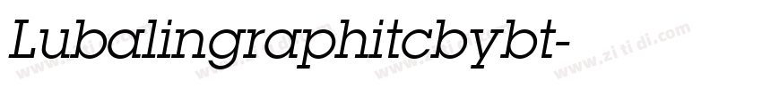 Lubalingraphitcbybt字体转换